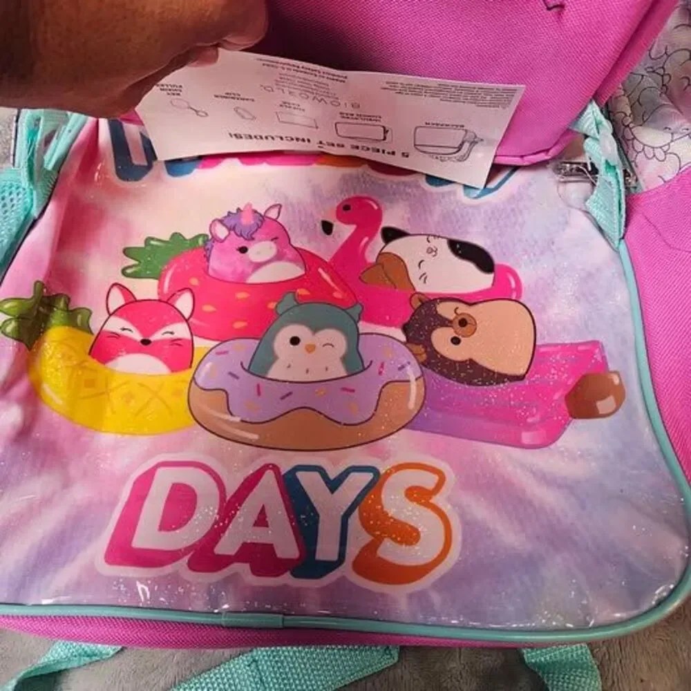 Feelin’ Mallow Kids Backpack + Matching Pouch Pastel Unicorn